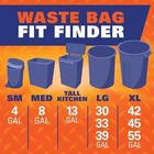 Hefty Easy Flaps Large Trash Bags  30 Gallon  40 Counts