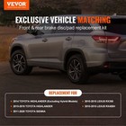 Drilled Slotted Front rear Brake Rotors Pads For Toyota Sienna Highlander