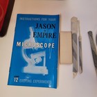 Vintage 1960 s Jason Empire Microscope In Vinyl Case With Contents Untested 