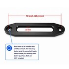 Aluminum Hawse Fairlead 10  254mm Black Bolt Centers Pulley Block Tackle