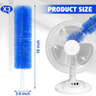 3pcs Bendable Fan Dust Removal Brush  Deep Cleaning  Convenient To Use