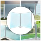 Glass Panel Post  Railing Post 25 6       35 8     Balustrade For Balcony Deck Stairs