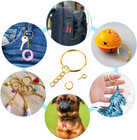 300pcs Gold Keychain Making Kit Split Rings Chains Jump Rings Eye Pins