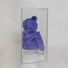 Authenticated Ty Beanie Baby - Teddy Violet - New Face  no Hang Tag 