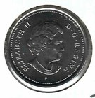 2006-p Canadian Brilliant Uncirculated Business Strike Twenty Five Cent Coin 