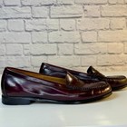 Weejuns G h  Bass   Co  Burgandy Leather Penny Loafer Size 10 Vintage