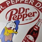 Vintage Dr Pepper Sign - Porcelain Soda Cola Man Cave Collection Sign