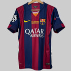 Fc Barcelona Neymar Jr  11 Jersey 2014 2015 Short Sleeve Football Shirt Size M