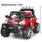 Honeyjoy 12v Kids Ride On Truck Car Suv Rc Remote W led Light Mp3 Christmas Gift