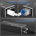 Mini Gigabit Fiber Media Converter Poe  Pd 10 100 1000baset To Sfp Slot Plug