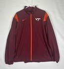 Euc Nike Virginia Tech Jacket Men s Xl Maroon On Field Hokies Football Full Zip