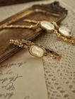 Gold Tone Vintage Oval Womens Wrist Watch Gift Quartz