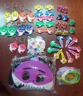 100pcs Baby Shark Party Favors Mask Hair Clips  Rings  Charms K-chains Bracelets
