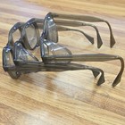 3 Vintage Bouton U-fit Safety Glasses Folding Side Shields Steampunk Gray