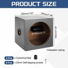 6 5 Inch Ported Wooden Speaker Enclosure  Black White Subwoofer Box Speaker Box