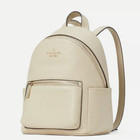 Nwt Kate Spade New York Leila Dome Backpack Pebbled Leather Mini Sand Color 