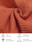 28  X 52  Rust Muslin Crib Sheets 100  Cotton Baby Crib Sheet Neutral Fitted    