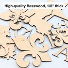 Star Wood Cutout Unfinished Laser Cut Shape 3mm Craft Diy Up To 14 
