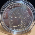 2021 Christa Mcauliffe Commemorative Silver Dollar  1 Proof  p  Coin Coa