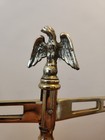 Brass Balance Scale Marble Base Eagle Finial Antique Mercantile Decor