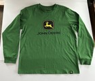 John Deere Men   s Large Long Sleeve Green Official John Deere Apparel Logo New