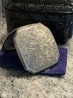 Vintage Floral Compact Mirror Sterling Silver 950