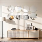 12pcs Round Mirror Centerpieces For Tables Decorations  10  Silver 10inch
