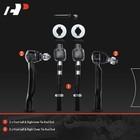 A-premium Set Of 4  Front Inner   Outer Tie Rod End Kit  Compatible With Nissan