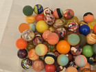Vintage Lot Of 100 Bouncy Balls Hard Rubber Swirl Glitter Mixed 1960 s 70 s 80 s