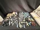 Marx Playset Set Of 68 Figures In Grey  Yellow And Blue Plus Accessories  read 