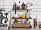 Seagrass Storage Baskets With Dividers For Pantry Shelves Kitchen Countertop