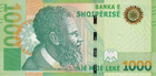 Albania 1000 Leke 2019 P 78 Unc