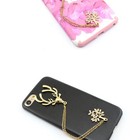 Golden Tassel Pendant Diy Phone Shell Accessories Durable 3pcs