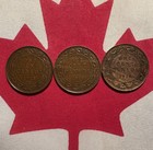 Canada Large Cent Group Lot 2  3 Coins  1913-1918  Better Circulated Up To Vf 