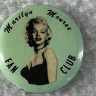 Marilyn Monroe Fan Club Pinback Button Pin 1956 1 