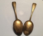 Vintage Silver Plated Hotel Statler Small Spoons 6    Reed   Barton R Logo