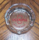 Vintage Very Rare Shapeolympia Beer Glass Ashtray Erfrischt Belebt Display Only