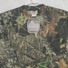 Camo T Shirt Mens Size L Large Mossy Oak Camouflage Hunting Short Sleeve