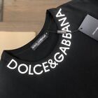 Men s Neckline Logo Short Sleeve T-shirt -black New With Tags