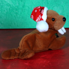 Coca-cola Walrus Plush Coke Bottle Promotional Christmas Bean Bag Tush Tag 1998