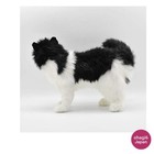 Hansa No 4221 Black White Cat Plush Stuffed Animal Realistic 40x30cm Japan