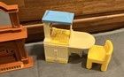 Little Tikes Vintage Dollhouse Furniture Kitchen Chair Couch Clock Fireplace