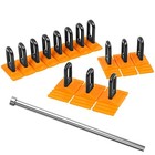 Paintless Dent Repair Tool Heavy Duty Auto Body Dent Puller Kit Glue Yellow