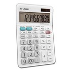 Sharp 10-digit Professional Desktop Calculator     White  Twin Power