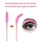 Chefbee 100pcs Disposable Eyelash Brush  Mascara Wands Makeup Brushes 