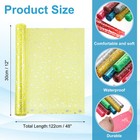 Holographic Clear Vinyl Film Sparkle Pvc Fabric 12 x48  fluorescent Yellow