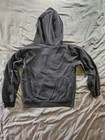 Adidas Youth Boys Size M 10 12 Black Big Logo Pullover Hoodie Sweatshirt Regular