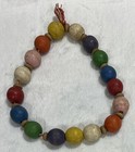 Vintage Wooden Bead String Pull Toy - Montessori Style