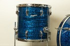 1970s Rogers Blue Onyx Pearl 14x20 8x12 And 14x14 Drum Set