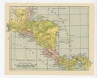 1926 Vintage Atlas Map Page - Central America  on One Side  And South America   